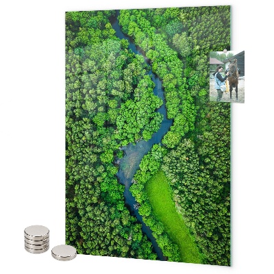 Tablă magnetică pentru magneti Râul copacilor din pădure