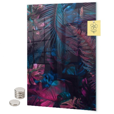 Tablă magnetică pentru magneti Frunze tropicale