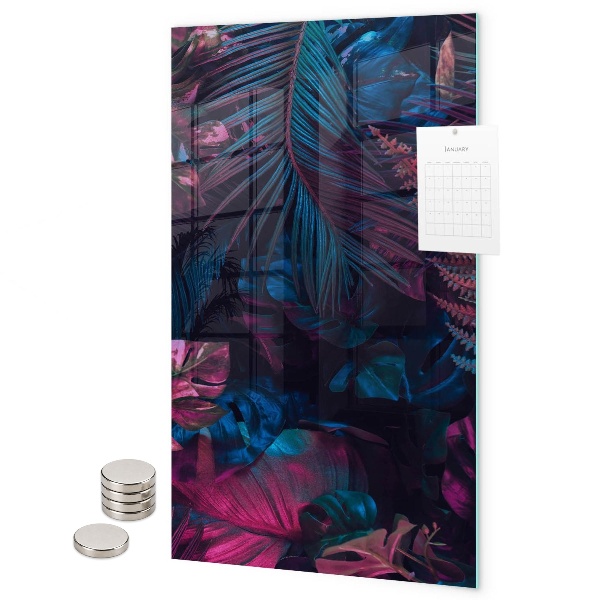Tablă magnetică pentru magneti Frunze tropicale