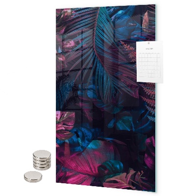 Tablă magnetică pentru magneti Frunze tropicale