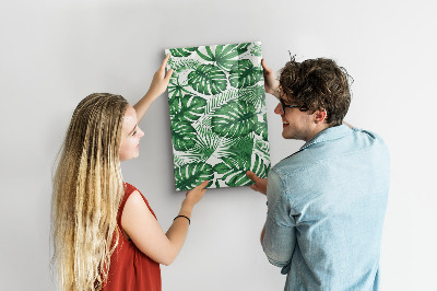 Tablă magnetică sticla Frunze tropicale de monstera