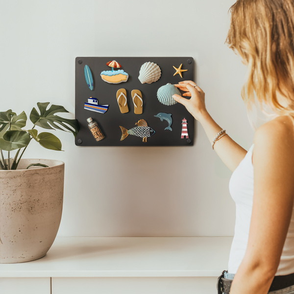 Panou din tablă pentru colecția de magneți din vacanță