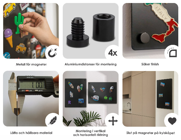 Panou din tablă pentru colecția de magneți din vacanță