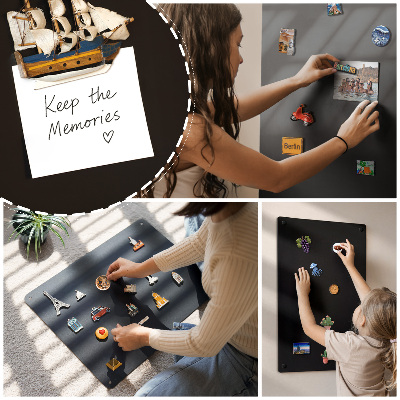 Panou din tablă pentru colecția de magneți din vacanță