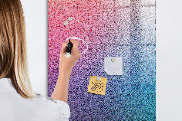 Tablă magnetică de scris O tablă colorată pentru notițe și fotografii