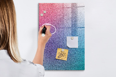 Tablă magnetică de scris O tablă colorată pentru notițe și fotografii