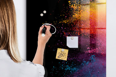Tablă cu marker O tablă colorată pentru prezentarea fotografiilor