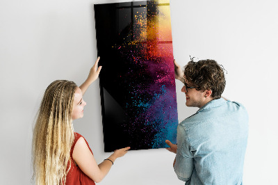 Tablă cu marker O tablă colorată pentru prezentarea fotografiilor