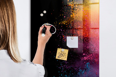 Tablă cu marker O tablă colorată pentru prezentarea fotografiilor