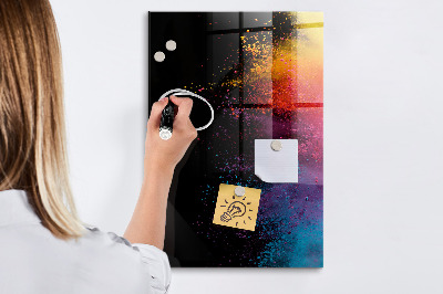 Tablă cu marker O tablă colorată pentru prezentarea fotografiilor