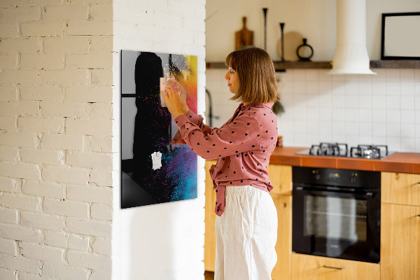 Tablă cu marker O tablă colorată pentru prezentarea fotografiilor