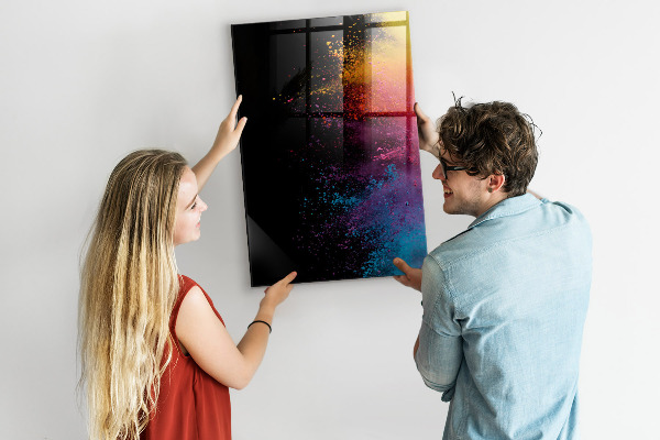 Tablă cu marker O tablă colorată pentru prezentarea fotografiilor