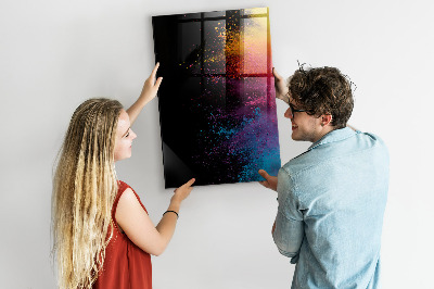 Tablă cu marker O tablă colorată pentru prezentarea fotografiilor