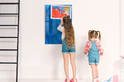 Tablă cu marker Tablă albastră pentru fotografii și notițe