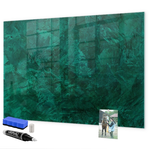 Tablă cu marker Tablă verde pentru notițe și fotografii