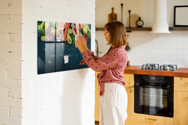 Tablă cu marker Inspirații culinare colorate pe perete