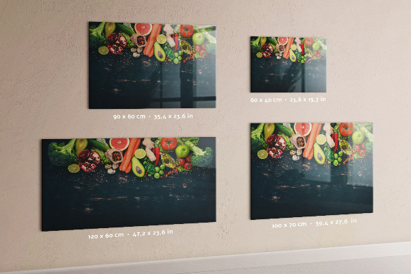 Tablă cu marker Inspirații culinare colorate pe perete
