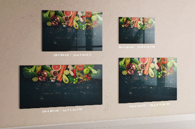 Tablă cu marker Inspirații culinare colorate pe perete
