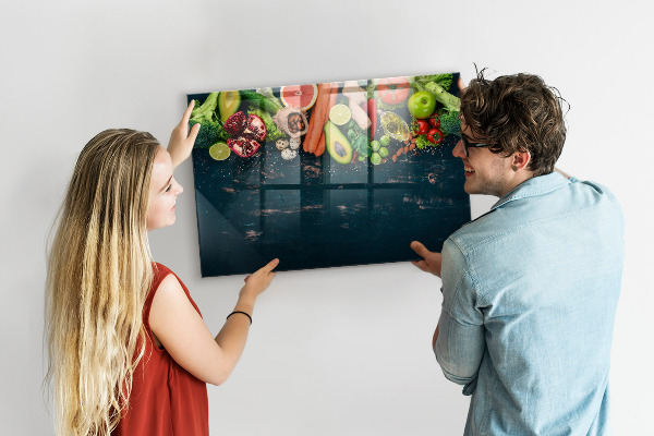 Tablă cu marker Inspirații culinare colorate pe perete