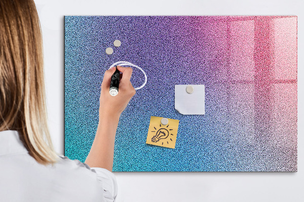 Tablă magnetică de scris O tablă colorată pentru notițe și fotografii