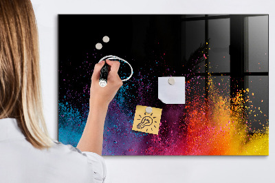 Tablă magnetică de scris Poster colorat pentru notițe și fotografii