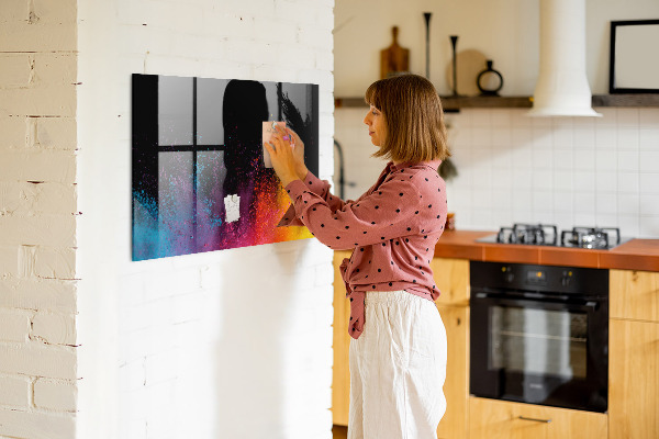 Tablă magnetică de scris Poster colorat pentru notițe și fotografii