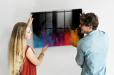 Tablă magnetică de scris Poster colorat pentru notițe și fotografii