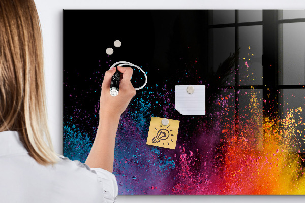 Tablă magnetică de scris Poster colorat pentru notițe și fotografii