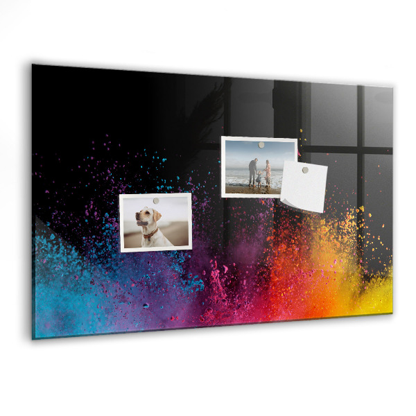 Tablă magnetică de scris Poster colorat pentru notițe și fotografii