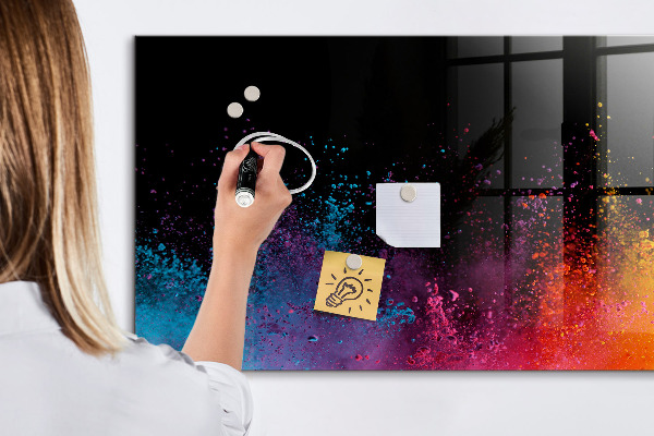 Tablă magnetică de scris Poster colorat pentru notițe și fotografii