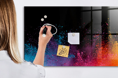 Tablă magnetică de scris Poster colorat pentru notițe și fotografii
