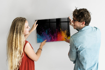 Tablă magnetică de scris Poster colorat pentru notițe și fotografii