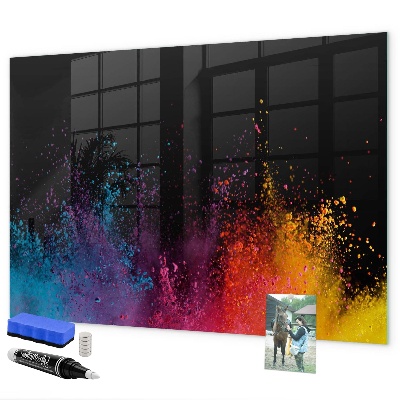 Tablă magnetică de scris Poster colorat pentru notițe și fotografii