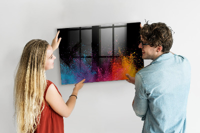 Tablă magnetică de scris Poster colorat pentru notițe și fotografii