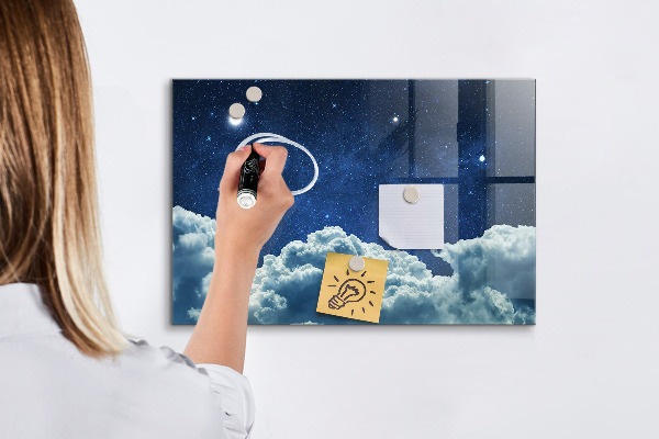 Tablă magnetică de scris O tablă spațială pentru notițe și fotografii
