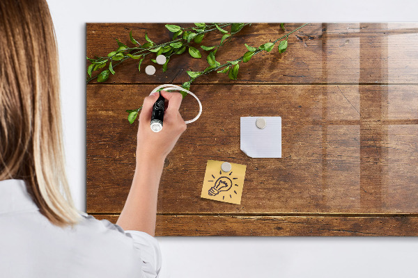 Tablă magnetică de scris O tablă elegantă pentru notițe și fotografii