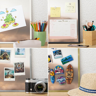 Tablă metalică de perete cu ramă de culoare albă Călătorii retro