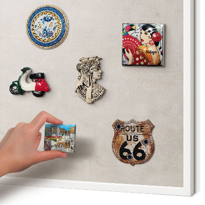 Tablă metalică de perete cu ramă de culoare albă Eleganță gri