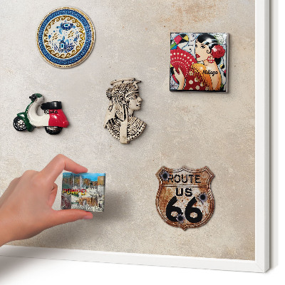 Panou pentru magneți din călătorii cadru alb Fundal neutru
