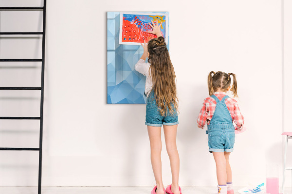 Tablă cu marker Tablă foto modernă în albastru