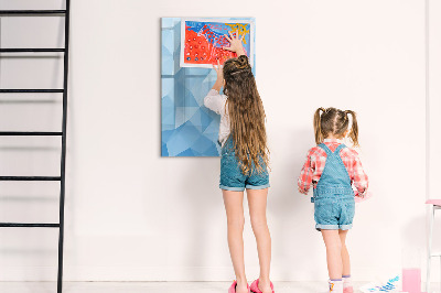 Tablă cu marker Tablă foto modernă în albastru