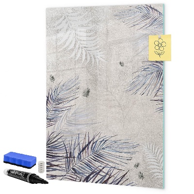 Tablă cu marker Tablă foto elegantă cu plante