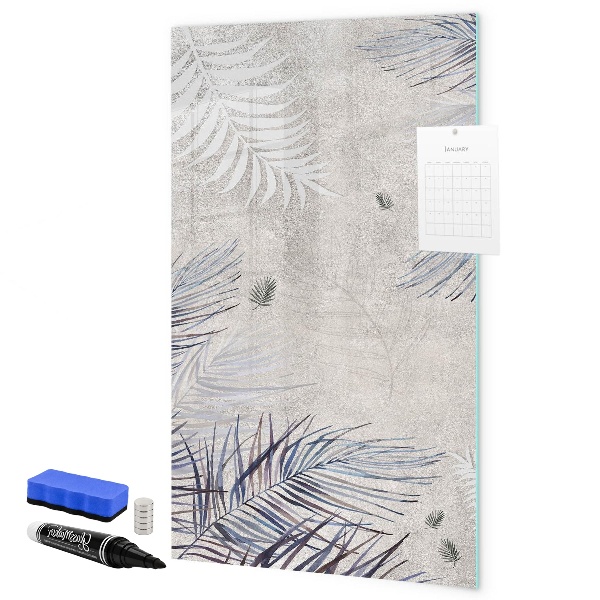 Tablă cu marker Tablă foto elegantă cu plante