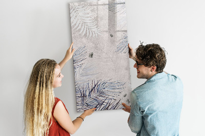 Tablă cu marker Tablă foto elegantă cu plante