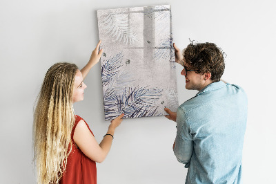 Tablă cu marker Tablă foto elegantă cu plante