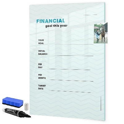 Tablă magnetică de scris Planul financiar pentru acest an