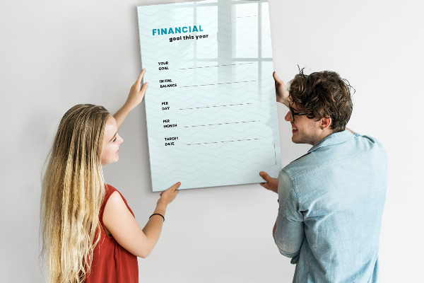 Tablă magnetică de scris Planul financiar pentru acest an