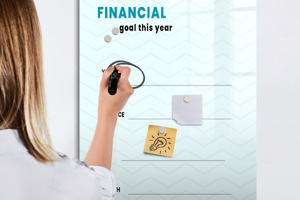 Tablă magnetică de scris Planul financiar pentru acest an