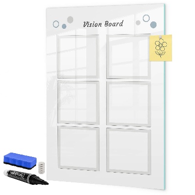 Tablă magnetică de scris Tablă de viziune pentru idei creative