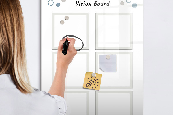 Tablă magnetică de scris Tablă de viziune pentru idei creative